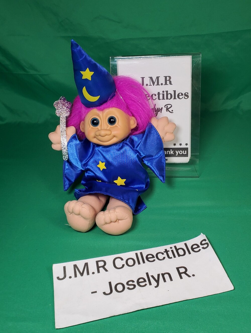 Russ Wizard Troll Doll 8" Plush - Soft Body Hard Plastic Head